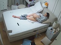 Pv36146#Hiddencam in the bedroom. A hidden camera caught a completely naked baby with smooth