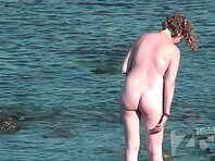 Nu1913#The girl has pleased us with a good kind of boobs and pussy. It looks great against t