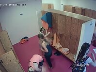 Lo2088#In the women's locker room there is always something to see. Someone out of the showe