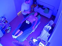 Pv36521#Hidden camera in a massage therapist's office. A hidden camera caught a naked girl an