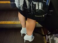 Up2739#Under the skirt of a girl in a colorful sundress. Our operator has been preparing for