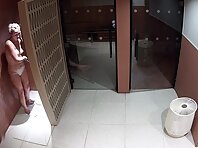 Pv36185#Hidden camera in the spa center. A hidden camera caught a naked tanned couple in the