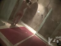 Sh1722#Young slender girl takes a shower. She has a small beautiful breasts and an elastic a