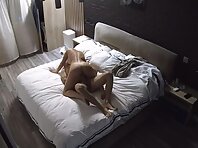 Pv36302#Hiddencam in the bedroom. A hidden camera caught a naked tanned couple in the bedroom