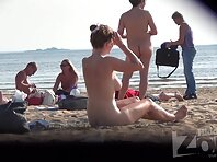 Nu1345#We continue to enjoy the sexy chick. nude beach voyeur camera carefully explores her 