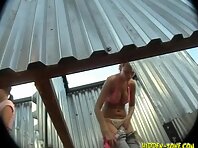 Bc583#Hidden camera in the beach cabin