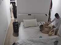 Pv36597#Hiddencam in the bedroom. A hidden camera caught a naked couple in the bedroom.