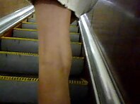 Up1586#A slender girl in a white skirt. Beautiful crotch in white panties