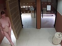 Pv35866#Hidden camera in the spa center. Hidden camera caught two completely naked beauties i