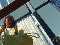 Bc2325#Tanned girl changes swimsuit. Another great model for spy camera shots. Our cameraman