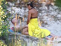 Nu1963#Lovers changed positions. Now the man is fucking his girlfriend from above. Very exci