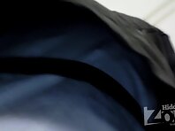 Up1732#Girl in a narrow white skirt. Beautiful tanned ass in black panties with white lining