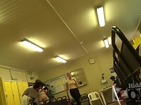 Lo1408#In this clip locker room voyeur cam watches as naked women walking the locker room. S