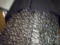 Up3022#Upskirt for a slim girl in a wide black skirt. Our cameraman had been preparing for a