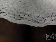 Up2446#Upskirt brunette in a short white skirt. Another good model for shooting upskirt in t