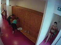 Lo1827#Young beauty dresses before going to the gym. Her beautiful ass and boobs are beyond 