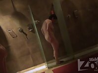 Sh1667#The women come in and out of the shower. We watch them wash. A real voyeur for true c
