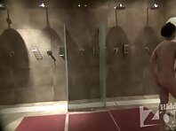 Sh1726#A girl in the shower washes her cunt. She carefully rubs her front and back. Clean pu