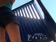 Bc1917#Young girl with an elastic body and beautiful tits slowly undressed. Our beach cabin 