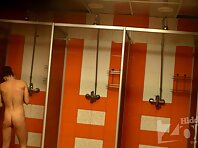 Sh1123#Another young back and buttocks in the lens of our hidden cam shower. Naked female bo