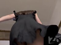 Up4423#Under the skirt of a girl in a short black dress, our cameraman managed to catch a cl
