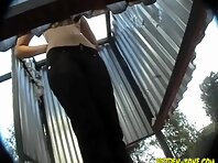 Bc589#Hidden camera in the beach cabin