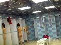 Sh1352#Hidden cam shower filmed several women close up. Their breasts were right in front of