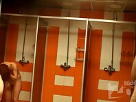 Sh1125#In this picture from hidden cam shower a few women move in the shower. For a variety 