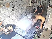 Pv36245#Hidden camera in the massage room. A hidden camera caught a naked couple in a massage