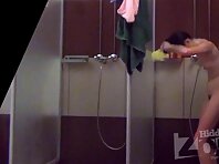 Sh1305#Young girl with hairy pussy and round ass in the shower soaping. Our cameraman filmed