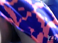 Up2336#Blonde in a short blue dress. Another good hot teen girls upskirt. Operator was able 