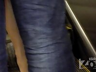 Up1819#A girl in a short blue skirt. Perfect hot teen girls upskirt movie. Shoot was very un