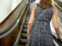 Up1482#The girl in black skirt and black thong!